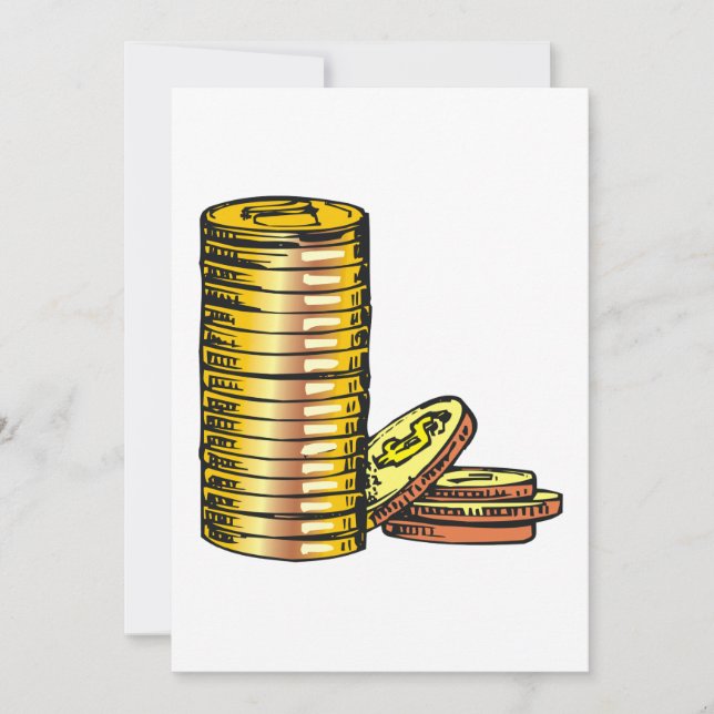 Convite Moedas Douradas (Frente)