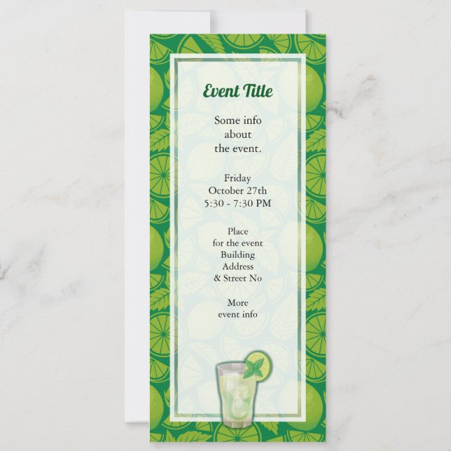 Convite Mojito (Verso)