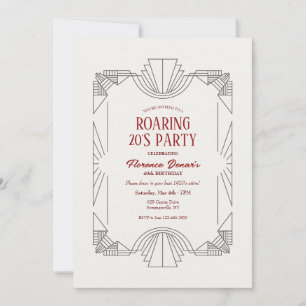 Convite Moldura Art Déco