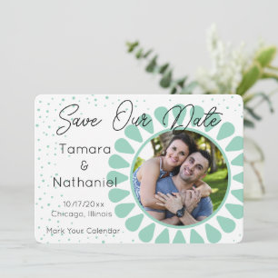 Convite Moldura de Foto Daisy Cor Personalizada Salve Noss