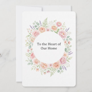 Convite Moldura de guirlanda floral em aquarela com rosas 