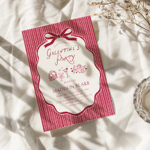 Moldura de Laço Cereja para Festa de Galentine
