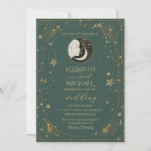 Moldura de Lua Sol Celestial Casamento