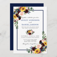 Moldura Floral Misturada Moldura Azul