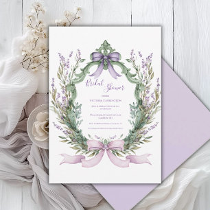 Convite Moldura Floral Roxa Elegante Arco Casamento