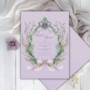 Convite Moldura Floral Roxa Elegante Arco de Casamento