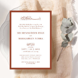 Convite Moldura Moderna, Elegante e Simples para Casamento