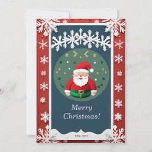 Convite Moldura Natalina Festiva