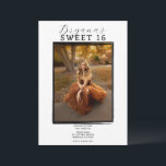 Convite Moldura Preta de Foto Moderna Tendência Minimal Do<br><div class="desc">Personalize do jeito que você quiser.</div>