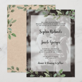 Convite Molereca Simples | Kraft Photo Wedding