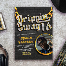 Convite Molhando Swag 16 com Foto