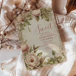 Convite Molho Pastel Floral Molhado Aquecedor 16