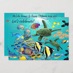 Convite Molokini Cove Havaí Tartaruga Tropical do Mar do P