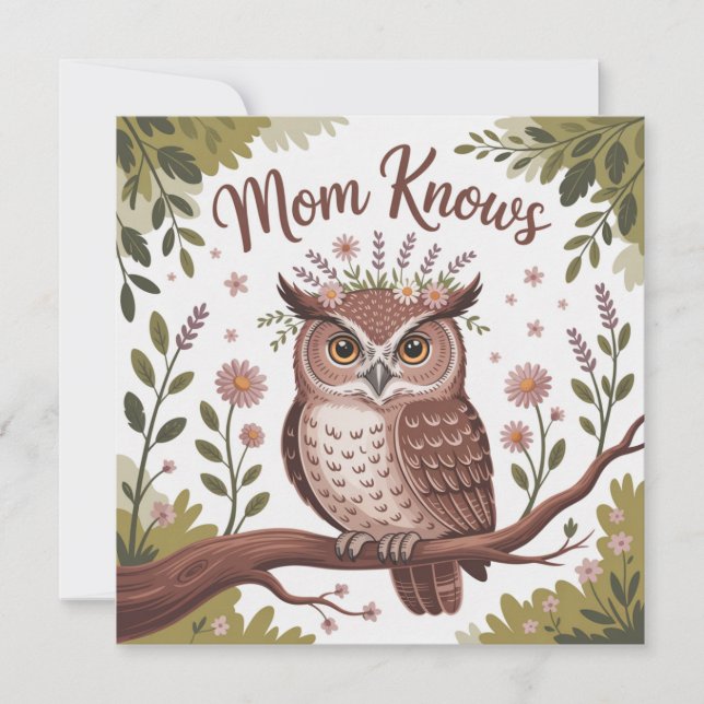 Convite Mom Knows (Frente)