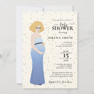 CONVITE MOM-PARA-BE NO CHÁ DE VESTIDO AZUL