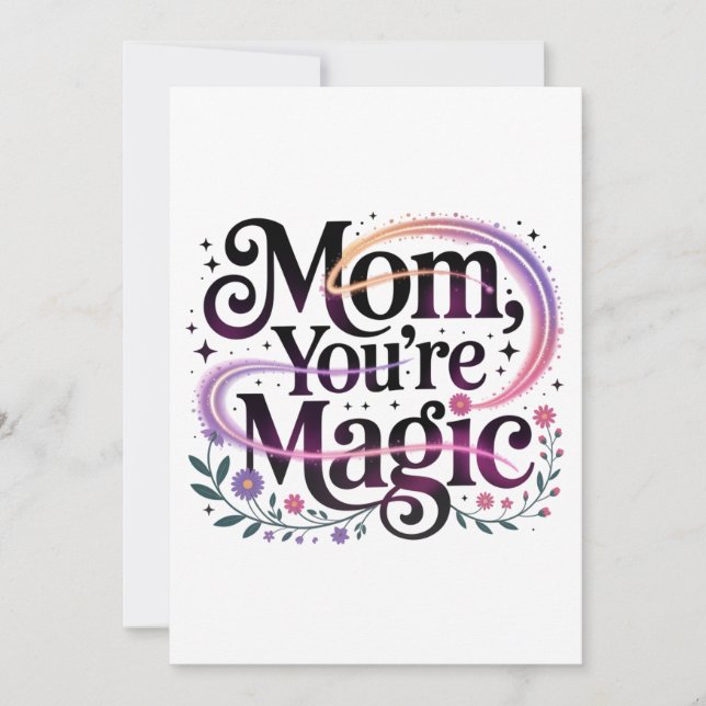 Convite Mom, You’re Magic (Frente)