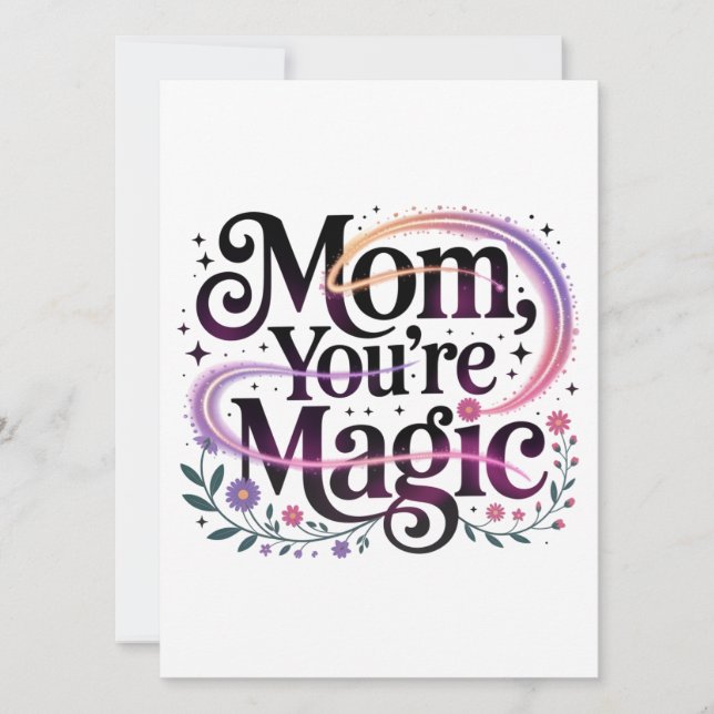 Convite Mom, You’re Magic (Frente)