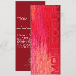 Convite Mon Coeur Message Card