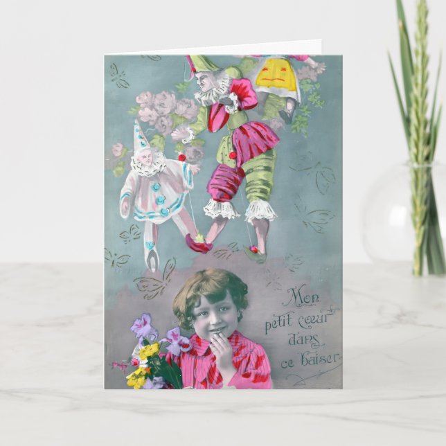 Convite Mon petite coeur dans ce baiser (Frente)