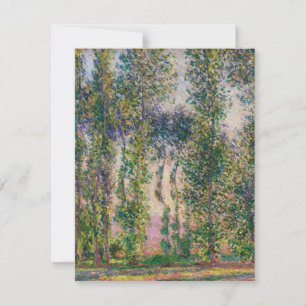 Convite Monet Poplars em Giverny Invitations.