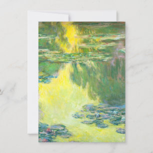 Convite Monet Sunset Waterlílias