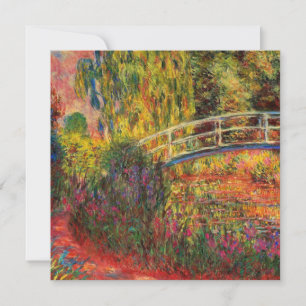 Convite Monet Water Lily Pond and Water Irises