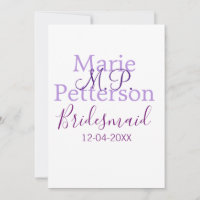 Monograma adicionar nome letra damas de honra casa