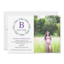 Monograma B é para Foto do Chá de fraldas