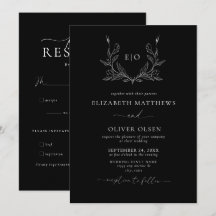 Monograma Crest | Casamento Moderno Minimalista