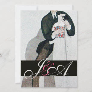 CONVITE MONOGRAMA DE FESTA DE CASAMENTO ROMÂNTICA E BRANCA