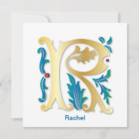 Monograma de Flor de Lis da Letra R