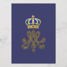 Convite Monograma de Marie Antoinette