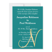 Monograma Dourado Verde Turquesa Pôr do Sol