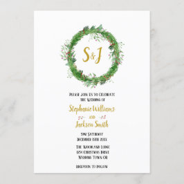 Convite Monograma e Grinalda  | Casamento com Verdejante d