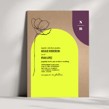 Monograma Floral Neon + Plum Geométrico Invvi