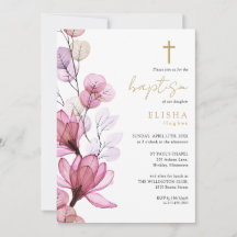 Monograma Floral Transparente Rosa Empoeirado Bati