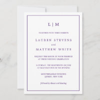 Monograma, Joias, Roxo, Tudo Em Um Casamento