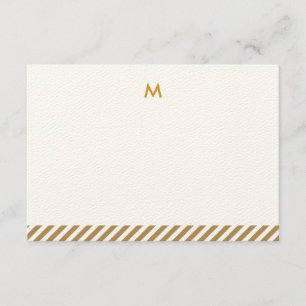 Convite Monograma personalizado Luxe moderno Notecards