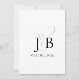 Convite Monograma Simples