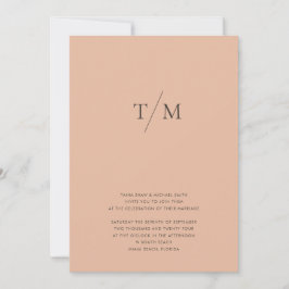 Convite Monograma Simples Moderno Misturar e Combinar Casa