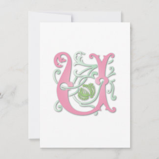 Convite Monogramas com pântanos