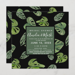 Convite Monstera Adansonii Leaf Bridal