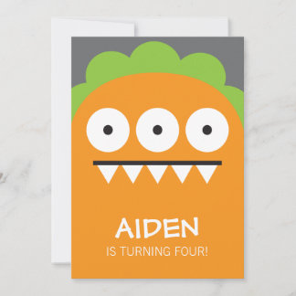 Convite Monstro Laranja