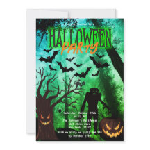 Monstros Assustadores no Festa de Halloween Flores