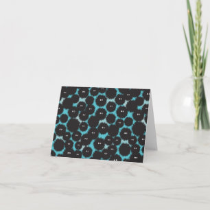 Convite Monstros engraçados e pretos