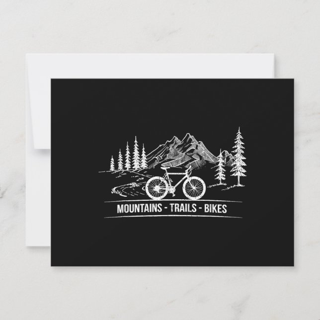 Convite Montanha - Bicicleta de bicicleta de bicicleta (Frente)