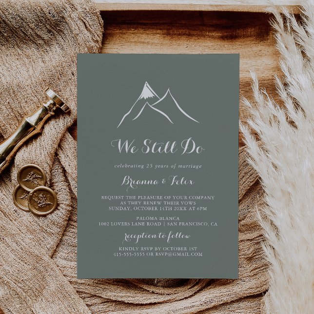 Convite Montanha Branca Verde Nós Ainda Fazemos Renovação  (Criador carregado)