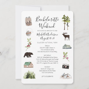 Convite Montanha Woods Bachelorette Weekend Itinerary