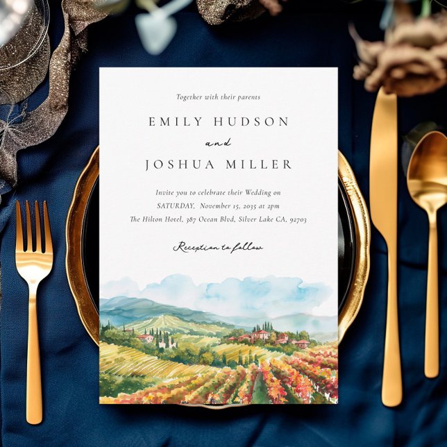 Convite Montanhas Casamento na Paisagem de Máquinas Russas (Criador carregado)