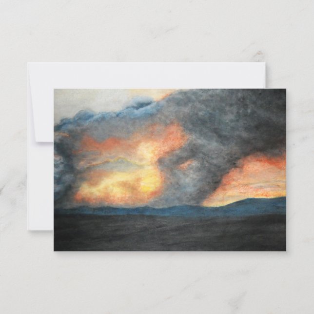 Convite montanhas em chamas (aquarela) (Frente)